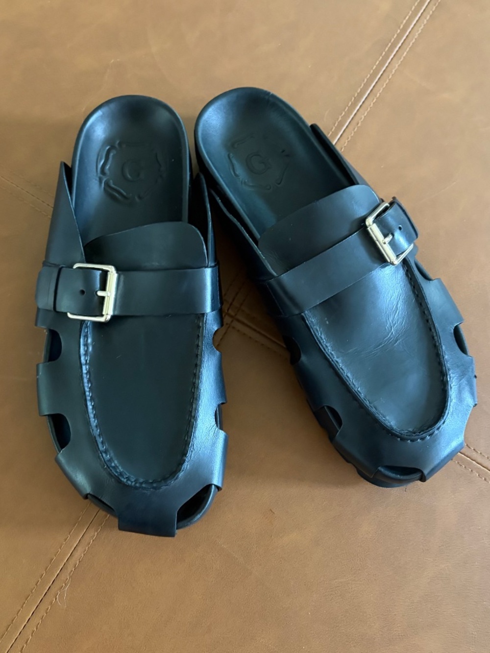 Grenson Dotty Black 212364 womens fisherman clog size 7UK size 40EU size 9.5US